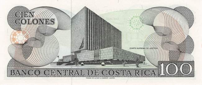 100 Colones Costa Rica 18.05.1982
